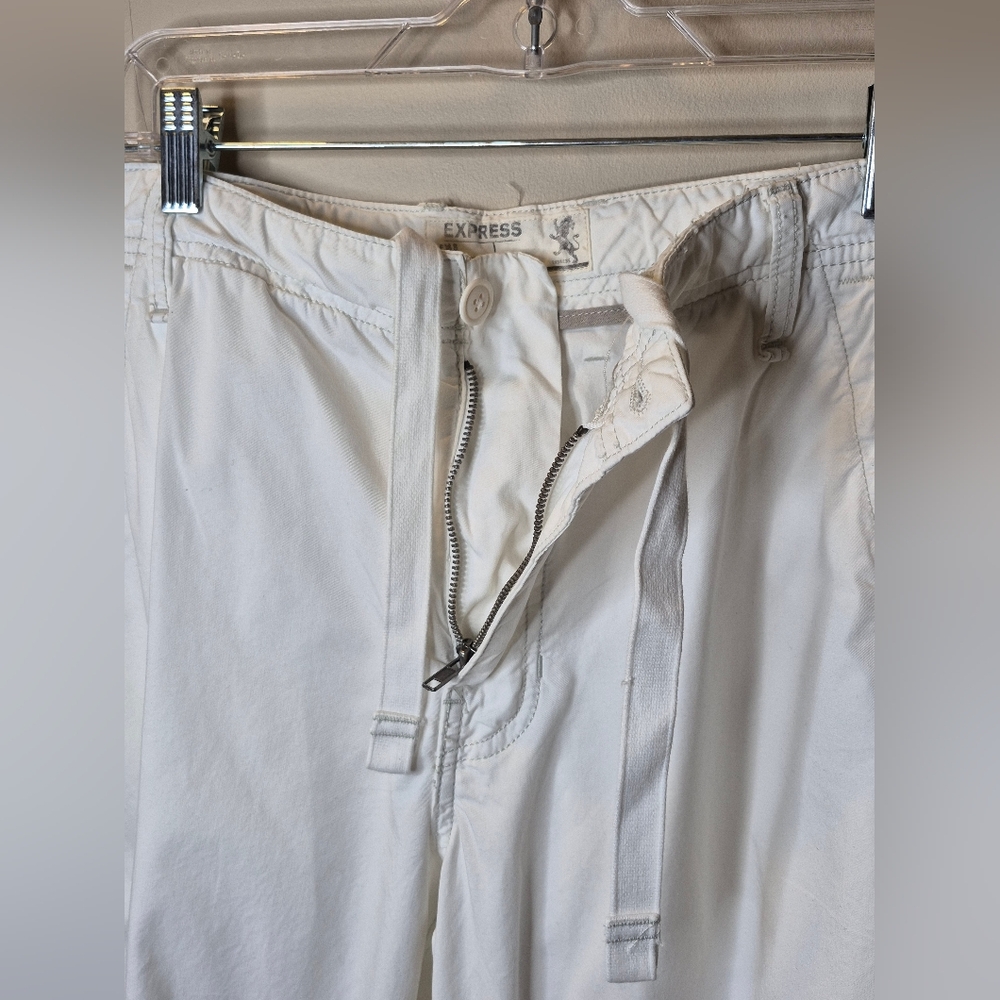 Express White Drawstring Pants - Picture 8 of 11